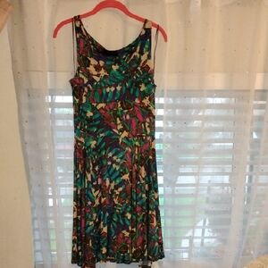 Cynthia Rowley Multicolor Floral Sleeveless Midi Dress, Size: M